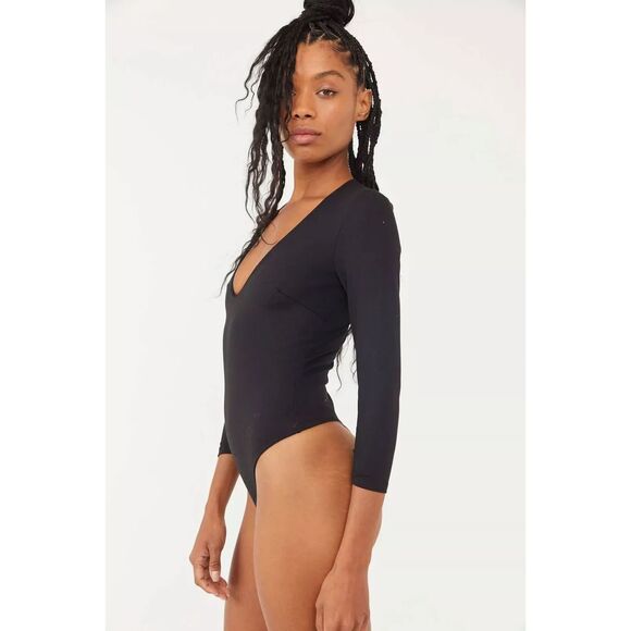 Free People Intimately Close Call Duo Bodysuit  - Black XS - Picture 3 of 9